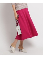 [S]【ハンドウォッシュ】ニットジャージスカート/ロイヤルパープル(082)