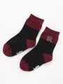 [ベビー・ボーイズ]配色ソックス/ボルドー