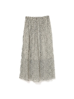 leopard dot skirt/ホワイト2