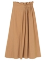 ・ELENCARE DUE ウエストアシメロングスカート/ベージュ