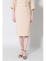 《B ability》２ＷＡＹジョーゼットセットアップスカート/ピンクベージュ1(091)