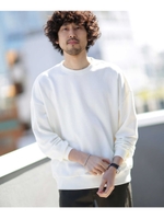 《WEB限定》ビッグシルエットクルーネックスウェット/ホワイト(030)