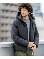 《WEB限定》河田フェザー撥水フードダウンジャケット/ブラック(010)