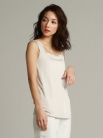 《WEB別注アイテム》ブライトスムーススクエアネックインナーキャミソール/ベージュ