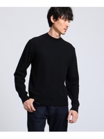【 WEB限定 】 コットンカシミヤ モックネックニット/ブラック(019)