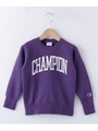 【100-140cm】Champion コットン裏毛プルオーバー/ダークパープル(084)