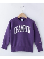 【100-140cm】Champion コットン裏毛プルオーバー/ダークパープル(084)