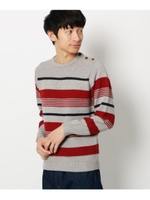 【3L/WEB限定サイズ】肩開きニット/レッド(362)