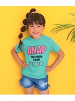 【ANAPKIDS】ハート両面プリントTシャツ/ミント(041)