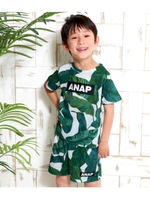 【ANAPKIDS】リーフ柄SETUP/ホワイト(001)