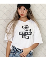 【ANAP】BOXロゴクロップドフーディートップス/ホワイト(001)