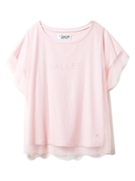 【Chacott】チュールコンビTシャツ/PNK