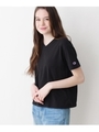 【Champion】ベーシックＶネックTシャツ/ブラック(019)