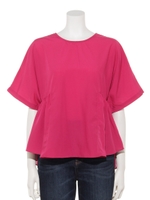 【Marie Hill】バッククロスフィッシュテールブラウス/ピンク