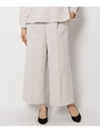 【My style is...掲載】【セレモニー・入卒】【34(SS)、42(LL)WEB限定サイズ】キャリーマンタックワイドパンツ/ライトベージュ(051)