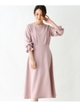 【NAGOYA店・WEB限定】【洗える・42(LL)WEB限定サイズ】キャンディスリーブフィット＆フレアワンピース/ピンク(070)