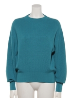 【NOLLEY’S　sophi】12G片畦プルオーバーニット/ミントグリーン