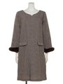 【Rewde】★2WAY★ハートネックサックワンピース（9R05-12165）/チャ