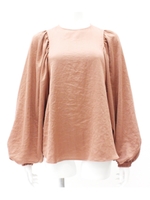 【Settimissimo】 ヴィンテージサテンブラウス/ブロンズ(031)