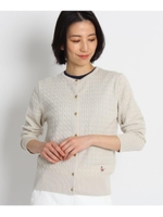 【S~Lサイズあり・洗える】アイコニックスーピマカーディガン/ライトグレー(011)