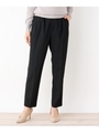【VERY4月号掲載】【My style is...掲載】【洗える・34(SS)、42(LL)WEB限定サイズ】キャリーマンセンタープレステーパードパンツ/ブラック(019)