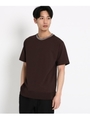 【WEB/一部店舗限定】ラインリブTシャツ/ブラウン(042)