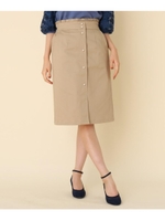 【WEB限定サイズ(LL)あり/手洗い可】パール調タイトスカート/ベージュ(052)