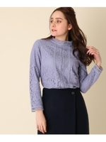 【WEB限定サイズ（LL）あり】コードレースブラウス/ライトパープル(081)