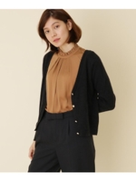 【WEB限定プライス/WEB限定サイズ(LL)あり】Vネックカーディガン/ブラック(019)