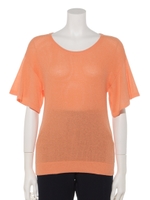 【fredy emue】片畦フレアスリーブＰ／Ｏ/オレンジ