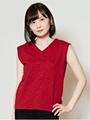 【カヤ】和の彩り 中着 タンクトップM/レッド