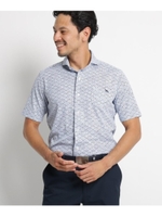 【吸水速乾/UVカット】アダバット×HITOYOSHI SHIRTS 半袖シャツ/ブルー(992)