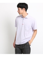 【吸水速乾/セオアルファ糸使用】ドレスポロシャツ/ライトパープル(081)