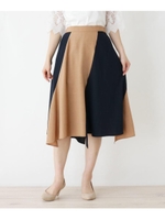 【大きいサイズあり・13号・15号】innowave タンブラーブッチャースカート/ダークブラウン(543)