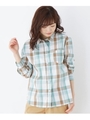 ＜WEB限定・LLサイズあり＞＜防シワ加工＞シンプルシャツ/マドラスチェック(303)