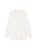 ◆アヌークフリルネックシャツ/CHALK(030)