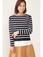 ◆レイヤードニット/ネイビー1(121)