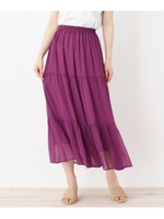 ふんわりティアード スカート/パープル(083)