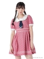 イカリ柄セーラーワンピース/レッド