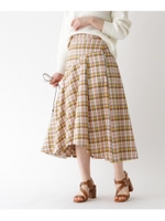 イレヘムチェックスカート/イエロー(323)