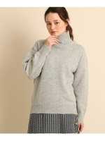 ウールコクーンハイネックニット/ライトグレー(911)