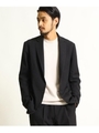 ウールライクポリエステルジャケット/ダークネイビー(094)