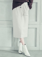 ウールリングソフト圧縮スカート/ベージュ