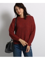 ウール混ミックスカラーニット/レッド(462)