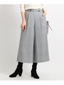 ウール混ワイドトラウザー/ライトグレー(611)