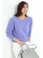 ウォッシャブルウールカシミヤニット/バイオレット(080)