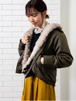 エコファーモッズコート(ショート)/カーキ