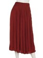 ギャザースカート/レッド