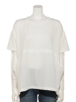 クロス変形Tee/オフホワイト