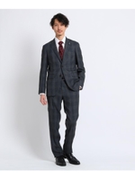 グレンチェックスーツ　Fabric by MIYUKI Bemback(R)/チャコールグレー(314)